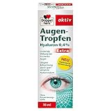 Doppelherz Augen-Tropfen Hyaluron 0,4% – Medizinprodukt mit lindernder Wirkung bei trockenen und gereizten Augen – 10 ml sterile Lösung