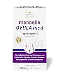 menoelle® OVULA med - Vaginalzäpfchen. Bei bakterieller Vaginose, Scheidenpilz u. Scheidentrockenheit. Mit Milchsäure und Hyaluronsäure. Hormonfrei und ohne Konservierungsstoffe. 10 Zäpfchen.