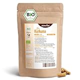 Kurkuma Kapseln Bio Nachfüllpack | 400 Stück | 4800mg Kurkuma pro Tagesdosis | frisch gemahlene Kurkumawurzel in Bio-Qualität | vegane Kapselhülle | vom Achterhof