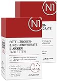 N1 Fettblocker + Zucker & Kohlenhydrate-Blocker Medizinprodukt zur Behandlung & Vorbeugung von Übergewicht - Diät, abnehmen Tabletten schnell, 90 Tabletten