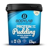 Bodylab24 Protein Pudding Vanille 1000g, mit bis zu 25g Eiweiß (aus Whey Protein) pro Portion, schnelle und einfache Zubereitung, ideal als proteinreiche Alternative