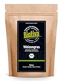 Weizengras Bio 500g - Weizengrasspulver - Junges Weizengrass-Pulver aus Deutschland - Abgefüllt in Deutschland - Feinster Geschmack - Biotiva
