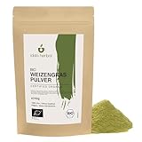BIO Weizengraspulver (250g), Gemahlenes Weizengras, Weizengras Pulver aus biologischem Anbau, 100% Natürlich und rein, Vegan