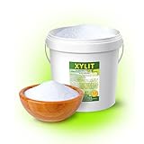 5kg Premium Xylit Birkenzucker | 5kg Eimer Vorteilspack | 40% weniger Kalorien | zahnfreundlich & vegan | süßt 1:1 wie Zucker