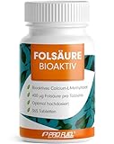 Folsäure BIOAKTIV 400µg - 365 Folsäure Tabletten mit bioaktiver L-5-MTHF Folsäure - optimal hochdosiert für Kinderwunsch & Schwangerschaft - laborgeprüft mit Zertifikat - 100% vegan - Jahresvorrat