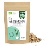 Weidenrinde geschnitten BIO 125g von Alpi Nature, Tee lose, Weidenrindentee, bio Weidenrinden weiß zur Zubereitung von Weidenrinde Tee und Kräutertee