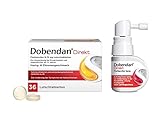 DOBENDAN Direkt Lutschtabletten bei starken Halsschmerzen & Schluckbeschwerden 36 St. & DOBENDAN Spray mit schneller und langanhaltender Wirkung bei Halsschmerzen 15 ml