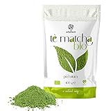 ERBOTECH Matcha Tee BIO/Japanisches Biologische Grüntee Pulver 100 g, 100% Natürliches Multivitamin, Premium Qualität, Vegan, Ideal für Kuchen, Smoothies, Eistee