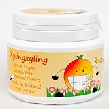 Xylingxyling - Finnische Xylitol-Pastille - 100% vegan, ohne Zucker, glutenfrei, natürliche Aromen für Zahnpflege und frischen Atem, 90g/160pcs (Grapefruit)