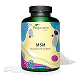 MSM Kapseln Vegavero® | 365 Kapseln | 2000 mg rein Methylsulfonylmethan | Hochdosiert | Vegan & Ohne Zusatzstoffe