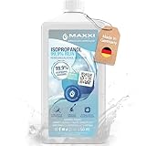 Maxxi Clean | Reines Isopropanol (99,9%) Reinigungsalkohol | 1x 750ml Fettlöser & Lösungsmittel | rückstandsfrei anwendbar zur Reinigung von elekt. Bauteilen, Schallplatten, Druckköpfen und mehr