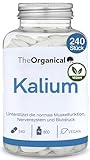Neu: TheOrganical®: Kalium hochdosiert mit 800 mg Kaliumcitrat | 240 Kapseln | Hergestellt in Hamburg | Ohne Zusatzsoffe & Hochdosierte | Potassium | Calium