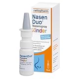 NasenDuo® Nasenspray Kinder: Hilfe gegen Schnupfen und eine verstopfte Nase - abschwellendes und pflegendes Nasenspray, 10 ml