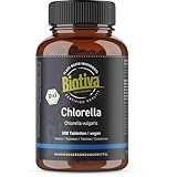 Biotiva Chlorella Tabletten Bio - 1000 Presslinge je 500mg - 500g - Vegan - OHNE Magnesiumstearat - Abgefüllt und kontrolliert in Deutschland