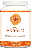 Kala Health - Ester-C® tablets 1000 mg high-dose calcium ascorbate with vitamin C metabolites and 100 mg citrus bioflavonoids is the strongest form of vitamin C - contributes to the immune system