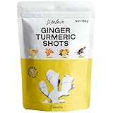 100g/100 Shots Ginger Turmeric Powder Supplement with Orange, Curcumin, Vitamin C, D & Zinc for Joint, Gut, Keto & Immune Support - Boost Your Health