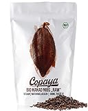 Copaya Bio Kakao Nibs Roh ohne Zusätze, Kakaonibs aus Peruanischen Kakaobohnen, Kontrollierte Premium Bohnen, Ungeröstet & Ungesüßt, 500g
