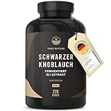 Schwarzer Knoblauch Extrakt (15:1) - 270 Kapseln (750mg) - 1500mg pro Tag - 14,89% Polyphenole - mit S-Allylcystein (SAC) - fermentiert, deutsche Produktion - TRUE NATURE