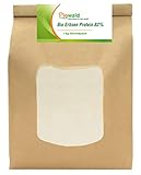 BIO Erbsenprotein 82% - Isolat - 1 kg Pulver Vorratspack, Pflanzliches Eiweißpulver, Vegane Proteinquelle