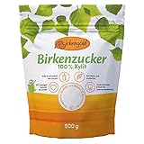 Birkengold Xylit Birkenzucker, 500 g Beutel | 100% Xylit aus Finnland | aus Birken- und Buchenrinde | vegan | 40% weniger Kalorien als Zucker | glutenfrei | Zahnfreundlich