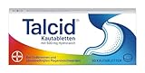Talcid Kautabletten - Arzneimittel bei Sodbrennen und säurebedingten Magenbeschwerden - mit 500 mg Hydrotalcit - 1 x 50 Stück