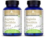 Arginin Ornithin Lysin - L-Arginin L-Ornithin und L-Lysin in optimaler Zusammensetzung - Dr. med. Michalzik - 180 Kapseln - ohne Zusatzstoffe - von BIOTIKON®
