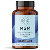 MSM 2000mg mit Vitamin C - 365 Tabletten mit Methylsulfonylmethan - Kompakteres MSM Pulver als bei Kapseln - Hochdosiert, Vegan und in Deutschland laborgeprüft - Alpha Foods
