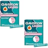 GAVISCON Liquid Doppelpack gegen Sodbrennen und Reflux in der Schwangerschaft 24x10ml Dosierbeutel