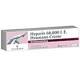 Heparin Heumann Creme 60.000 I.E.: Heparin-Natrium zum Auftragen auf die Haut bei stumpfen Verletzungen und oberflächlichen Venenentzündungen, 40 g