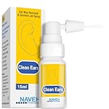 NAVEH PHARMA CleanEars Spray zur Ohrenschmalzentfernung, zum Aufweichen und Entfernen von Ohrenschmalz in Babyohren – vollkommen natürliche patentierte Formel – nicht reizend für Kinder und Erwachsene (15 ml)