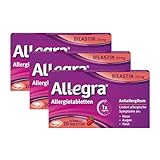 Allegra Allergietabletten 20 mg Schmelztabletten 20 x 3 St. – Antihistaminikum – Wirkstoff Bilastin – schnell und 24 Std. wirksam bei Heuschnupfen, Tierhaar-, Hausstaumilben- Allergie, Nesselsucht