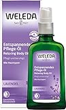 WELEDA Bio Lavendel Körperöl - ätherisches Naturkosmetik Hautpflege Massageöl / Pflegeöl mit Lavendelöl, Mandelöl & Sesamöl zur Pflege und Entspannung mit angenehm beruhigendem Duft (vegan / 100ml)