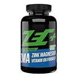 Zec+ Nutrition ZMA - 90 Kapseln, hochwertiger Komplex mit wertvollem Zink, Magnesium & Vitamin B6, Nahrungsergänzung Made in Germany