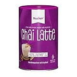 Xucker Chai Latte Pulver Erythrit - Laktosefreie Gewürztee Mischung mit Schwarztee Extrakt und Gewürzen I Chai Tee gesüßt mit kalorienfreien Erythrit anstatt Zucker (250g)