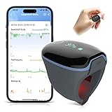 ViATOM Bluetooth Pulsoximeter Finger, O2 und Herzfrequenz Tracker, Schlaf-Sauerstoffmonitor, Tragbar sauerstoffgerät für zuhause, niedrigem Sp-O2-Level überwachung, App & PC-Bericht, Ring Design