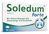 Soledum Kapseln forte | Erkältungskapseln mit Cineol bei Entzündungen der Atemwege wie Bronchitis (50 Stück (1er Pack), 50, stück)