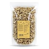 KoRo - Cashewkerne 1 kg - Ganze Cashew Nüsse - Naturbelassen - Proteinquelle - Ungesalzen