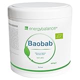 Baobab Pulver Bio - Bio Vitamin C, Bio Kalzium, Bio Magnesium, Bio Kalium - Hohe Bioverfügbarkeit- Premiumqualität - Bio Fruchtpulver - Antioxidantien - Glutenfrei - Laktosefrei - Ohne Zusatzstoffe - GVO-frei - 400g