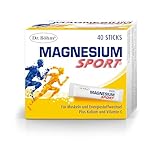 Dr. Böhm Magnesium Sport Sticks: Für Ausdauer und Leistung im Sport, mit Magnesium, Kalium und Vitamin C, ideal für unterwegs, 40 Stück