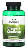 Swanson - Vollspektrum Chinesische Schädeldecke | Hochwertiges Nahrungsergänzungsmittel | Naturrein - 90 Kapseln