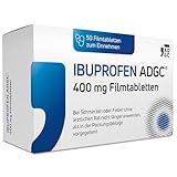 IBUPROFEN ADGC® 400mg - 50 Stück - gegen leichte bis mäßige Schmerzen wie Kopfschmerzen, Zahnschmerzen und Regelschmerzen sowie Fieber