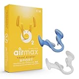 Airmax Nasenklammer, gegen Verstopfungen der Nase, Sportausführung, 2 Stück in Größen S und M