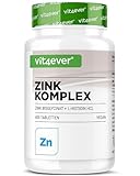 Zink 25 mg - 400 Tabletten - Premium: Zinkbisglycinat von Albion® + L-Histidin - Hohe Bioverfügbarkeit - Chelat-Komplex - Laborgeprüft - Vegan - Hochdosiert
