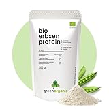 BIO PREMIUM ERBSEN-PROTEINPULVER–100% Erbsenprotein-Isolat, vegan, eiweiß-pulver, rein, glutenfrei, 500g