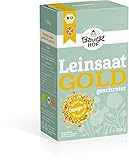 Gold-Leinsaat geschrotet glutenfrei Bio