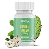 Vitabay Graviola Extrakt 2.000 mg | 90 vegane Kapseln | Hochdosierter Fruchtextrakt | Hohe Bioverfügbarkeit | Laborgeprüft & hergestellt aus hochwertigen Rohstoffen