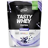 Wehle Sports Tasty Whey Protein (1000g) Proteinshake Eiweiß-Shake hochwertigem Molkenprotein, 22g Protein pro Portion (Blaubeere)