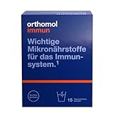 Orthomol Immun - Mikronährstoffe zur Unterstützung des Immunsystems - Nahrungsergänzung mit Vitamin C, Vitamin D und Zink, 15 St. Tagesportionen