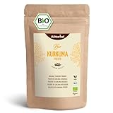 Kurkuma Pulver Bio 500g | fein gemahlene Kurkumawurzel in Bio-Qualität | Ideal zur Zubereitung einer Goldenen Milch, als Zugabe in Tee, asiatischen Gerichten, würzigen Suppen & Co | vom Achterhof