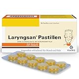 LARYNGSAN Pastillen, 50 St. - Hustenbonbons zur Linderung von Reizhusten, Halsschmerzen und Heiserkeit - Hustenstiller Kinder und Erwachsene – zuckerfrei